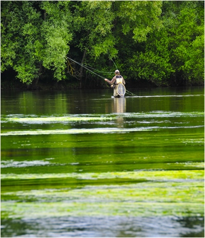 peche aval en sèche